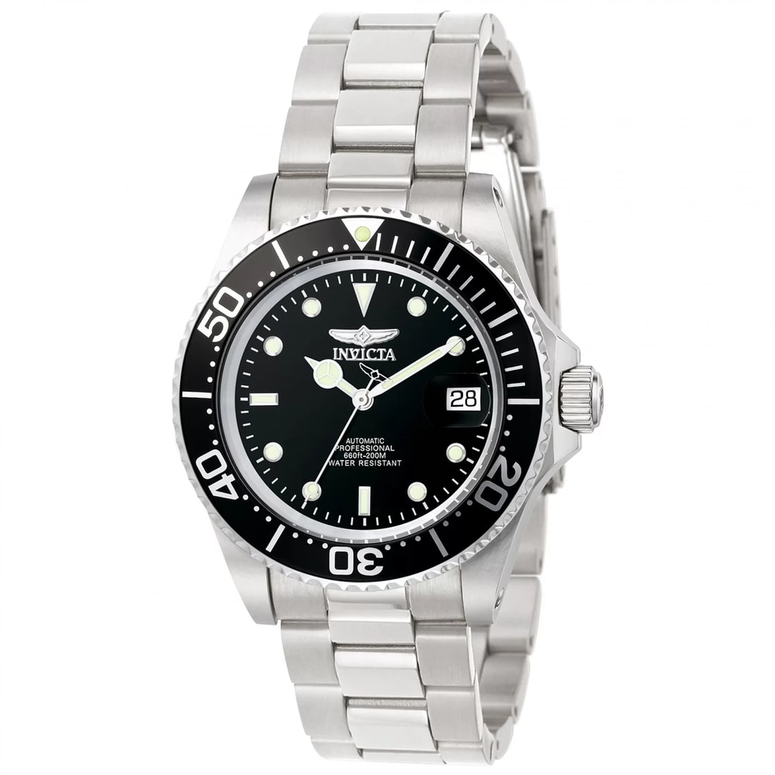 Invicta Men's 8926OB Pro Diver Automatic 3 Hand Black Dial Watch: Brand: InvictaCollection: Pro DiverGender: MenDial Color: BlackDial Material: MatteBand Color: Stainless SteelBand Material: Stainless SteelCase Type: Stainless SteelCase Tone: SteelCase Diameter: 40.