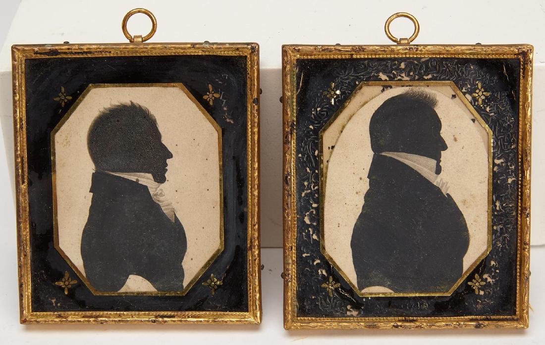 Two Silhouette Portraits, Boston, 20th Century (1 of 2)