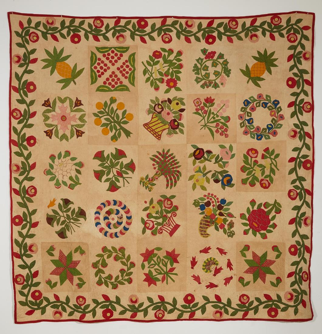 Fine 19th Century Applique Album Quilt (1 of 9)