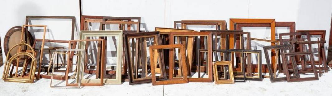 Brewster Mansion-Large Lot of Painting Frames: Brewster Mansion-Large lot of frames. Approximately 50 of various sizes. Preview inspection for Brewster Architectural Elements by appointment. Call 203-777-7760