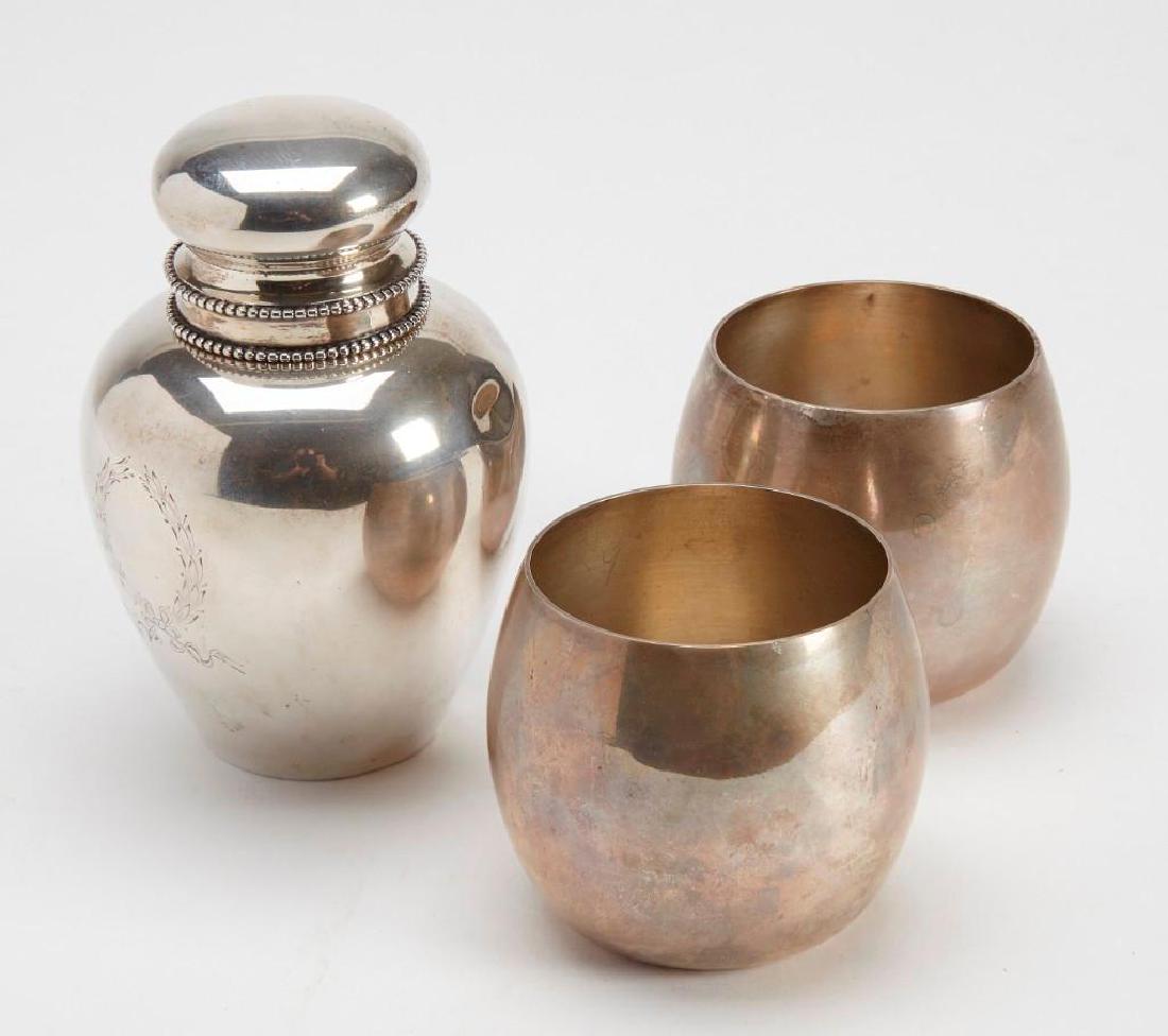 Caldwell Sterling Tea Caddy & Tiffany Julep Cups (1 of 2)