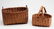 Two Antique New England Splint Baskets