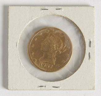 1907 S $10 Gold Coin: 1907 S $10 Gold Coin.