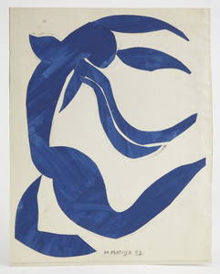 Henri Matisse -paper cut out -La Chevelure 1952