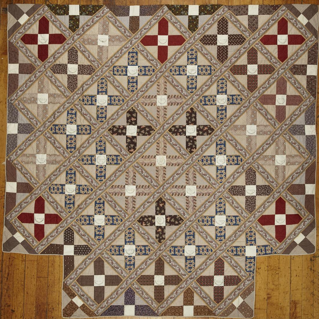 Old Italian Block Friendship Quilt (1 of 6)