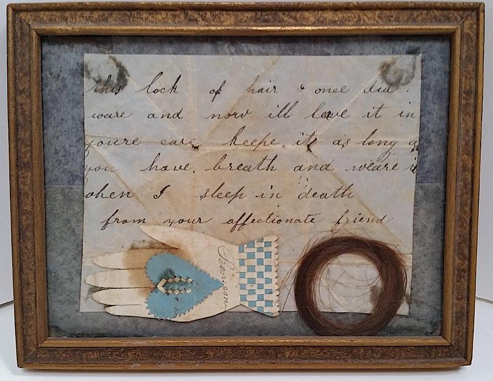 Heart in Hand Memory Note: Heart in Hand Memory Note This Heart in Hand memory note is from Sara Askew to her friend John Gardner, from Waterford, CT. and is dated 1838. The superbly cut heart in hand paperwork shows some line 
