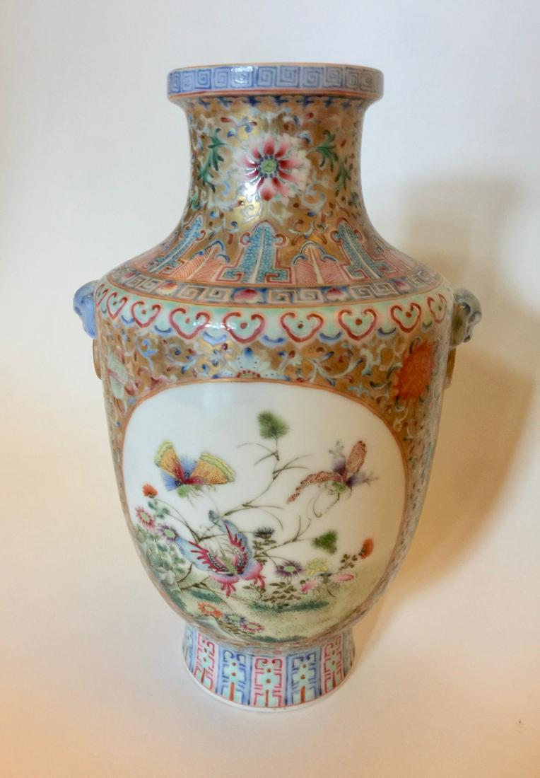Fine Antique Chinese Vase: Fine antique Chinese porcelain vase. H9". Mint Condition. US shipping $25 Courtesy of Cottage + Camp Antiques cottagecamp.net
