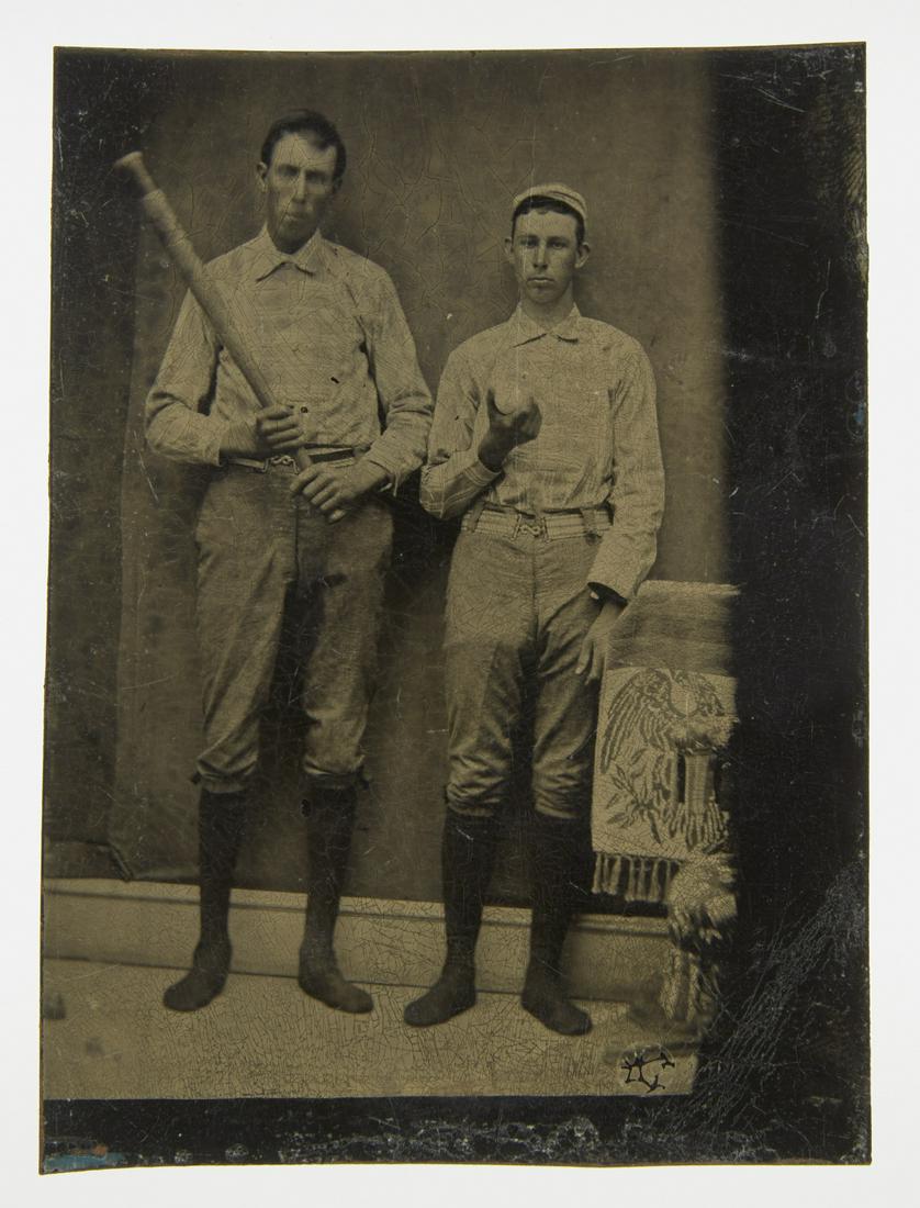 Tintype 2 Baseball Players (1 of 2)