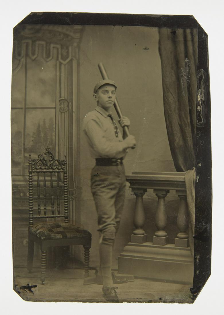 Tintype of Baseball Batter (1 of 2)