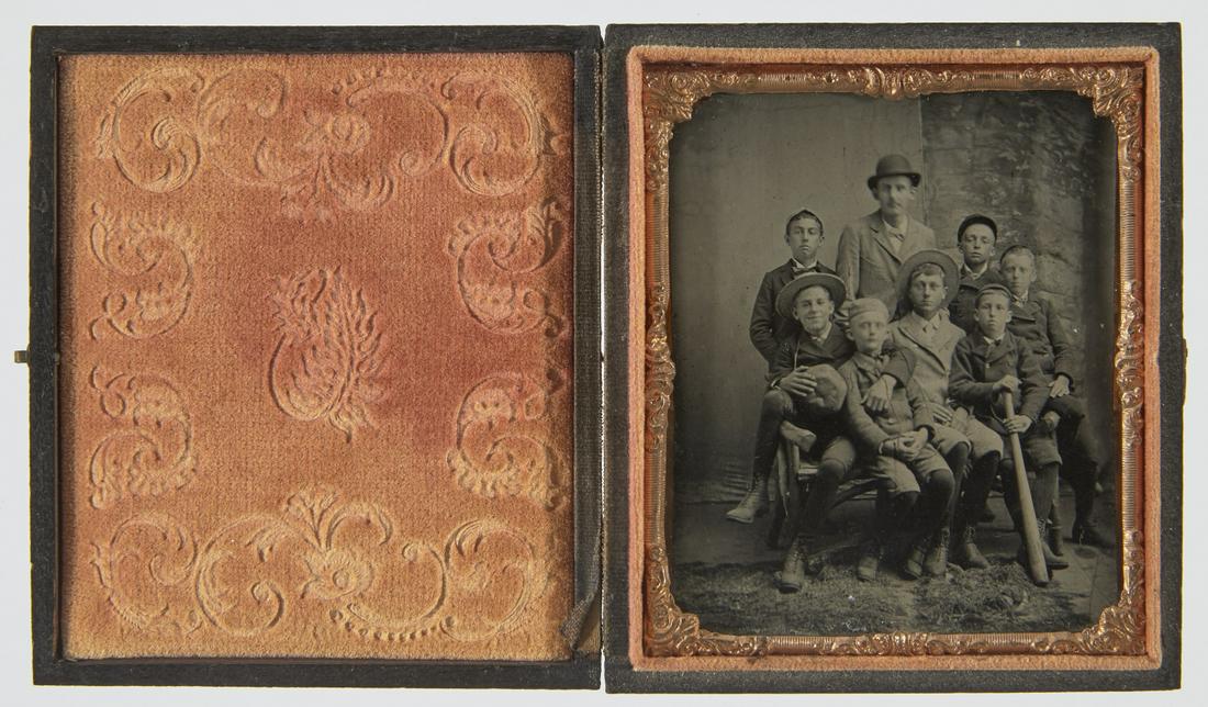 Tintype of Boys Baseball Team (1 of 3)