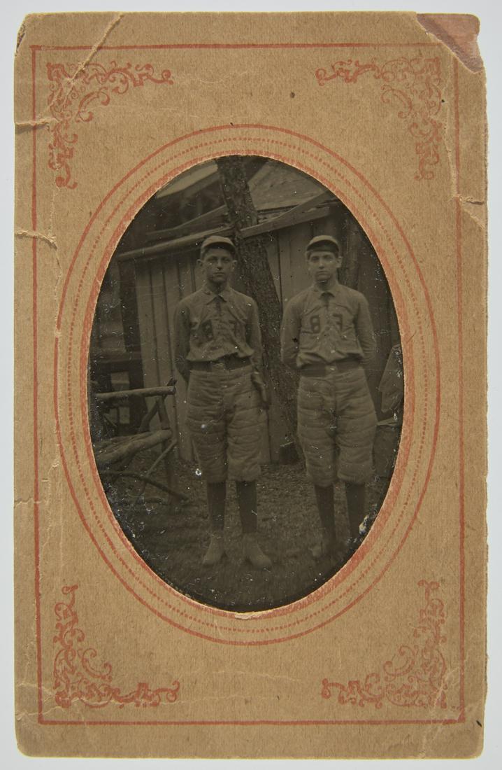 Tintype of Two Baseball Players (1 of 3)