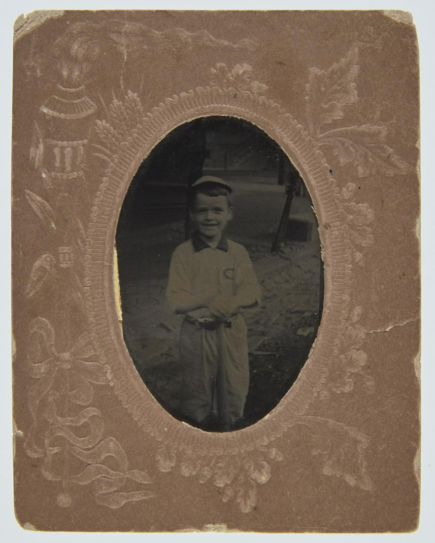 Tintype of Child Baseball Player (1 of 2)