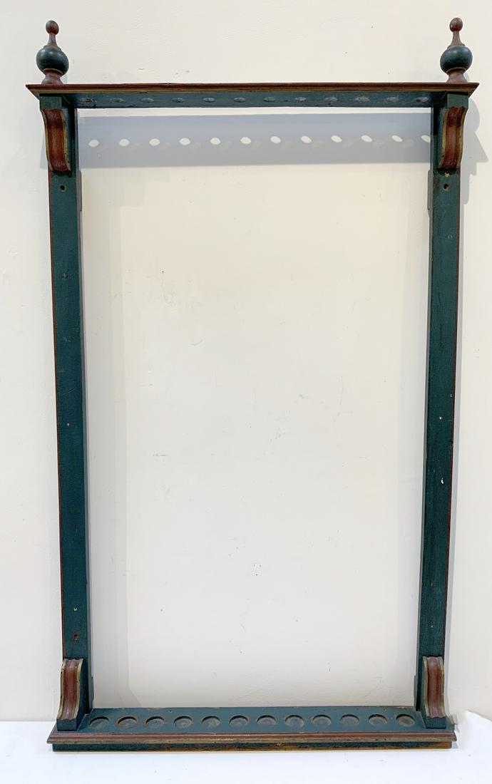 Vintage Folk Art Pool Cue Holder (1 of 5)