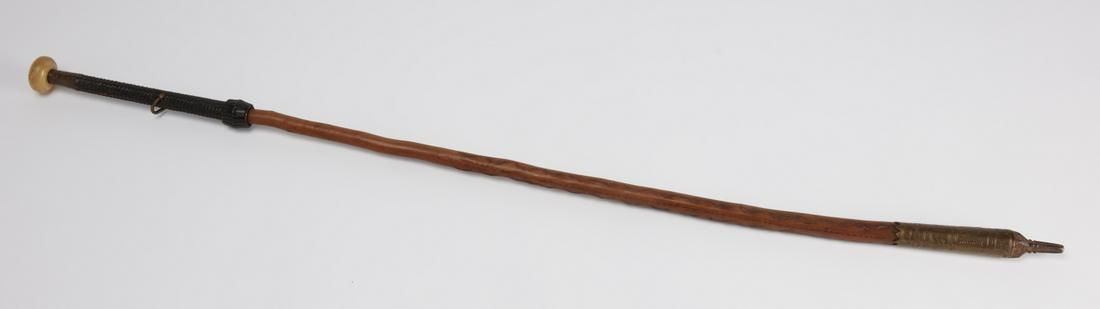 Unusual Hiking Stick with Stone Handle (1 of 5)