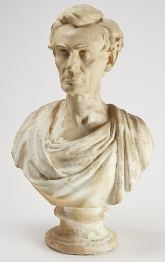 Abraham Lincoln Plaster-Chalk Bust (1 of 7)