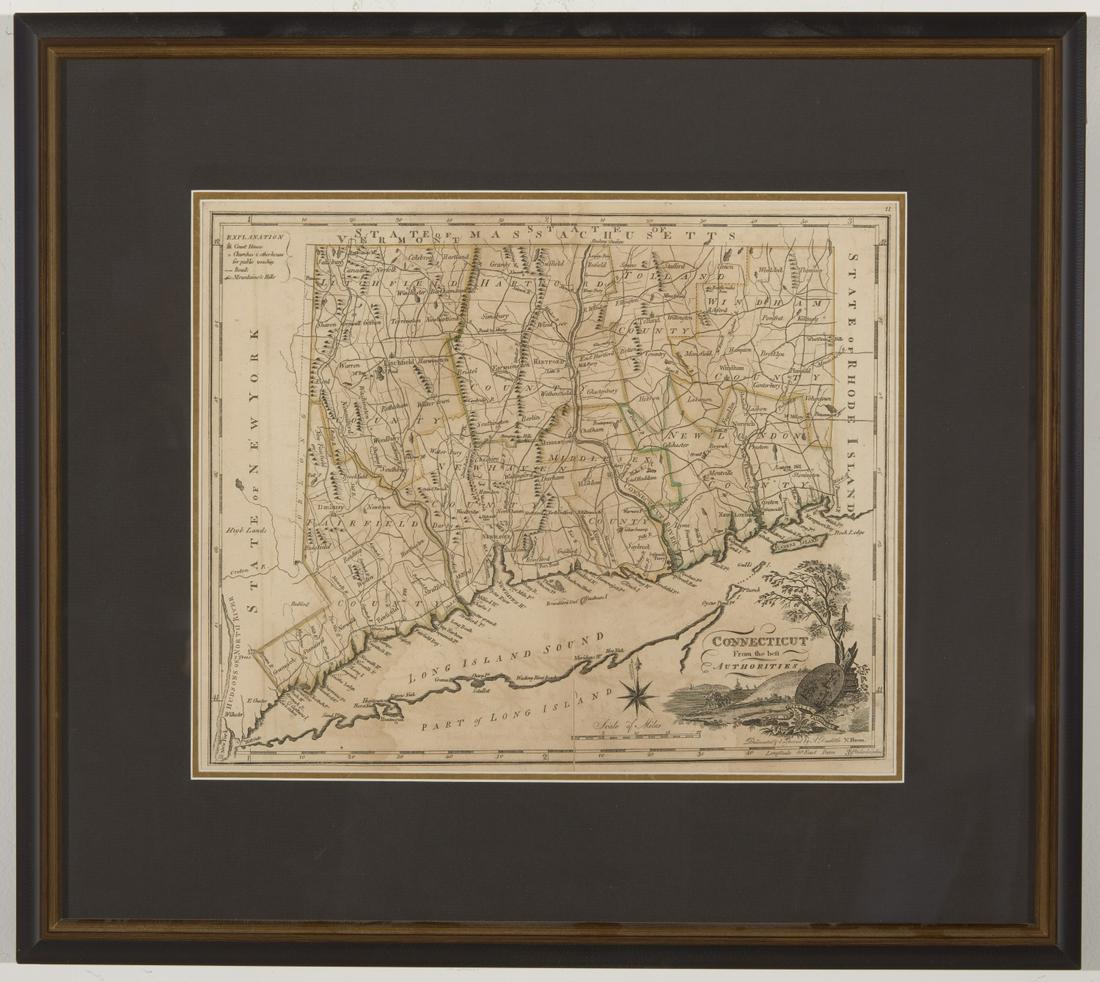 Amos Doolittle Map of Connecticut (1 of 2)