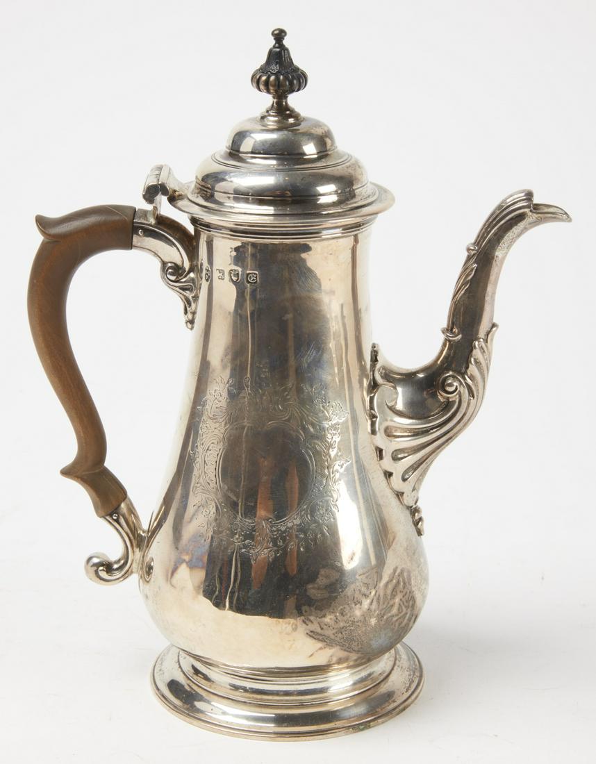 Early Hallmarked Silver Coffee Pot (1 of 3)