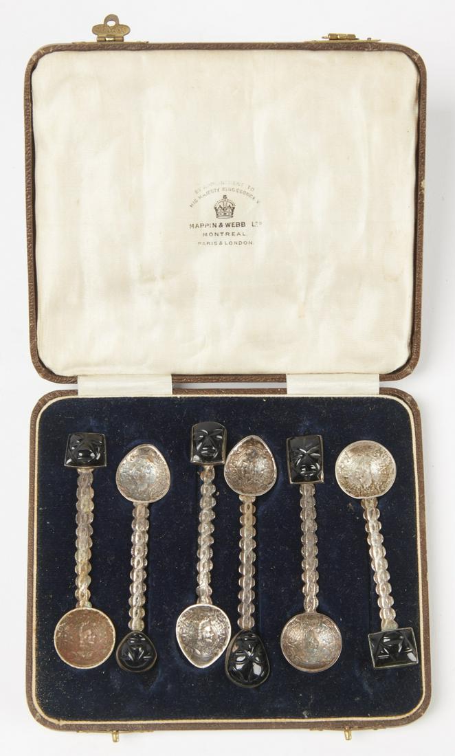 Mappin and Webb Aztec Silver Spoons (1 of 1)