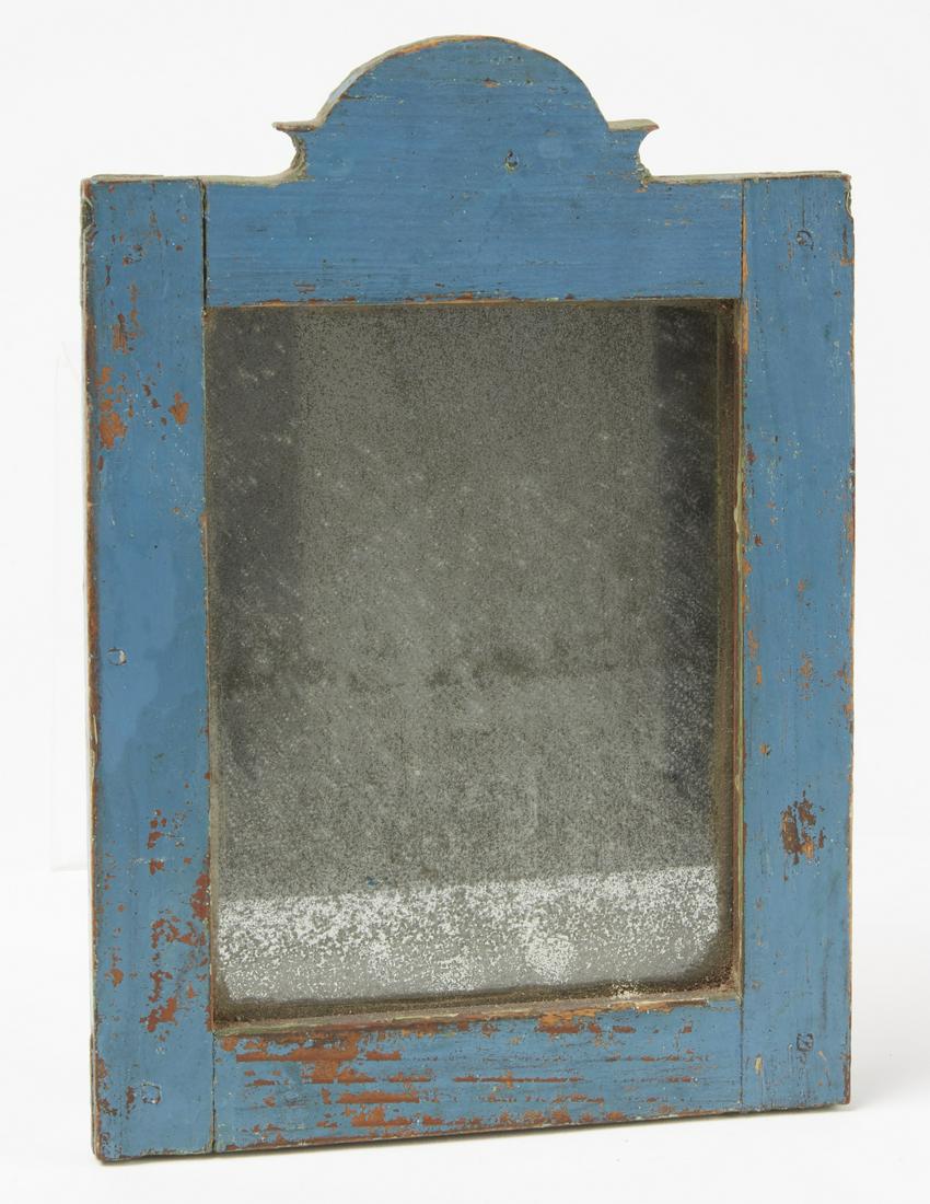 Blue Queen Anne Mirror (1 of 3)