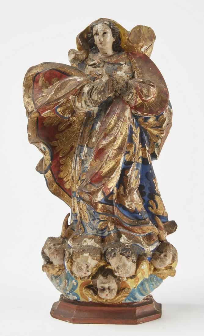 Fine Early Carved Religious Figure (1 of 2)