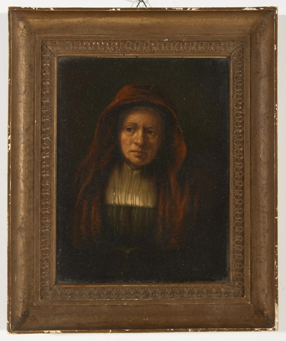 Old Master Portrait of a Lady: Old master portrait of a lady. Oil on canvas. Fine quality antique frame . Canvas size H 10-3/8" W8". Framed size H13-3/4" W11-1/2". Excellent condition. Inspected under UV light. Very minor possible 
