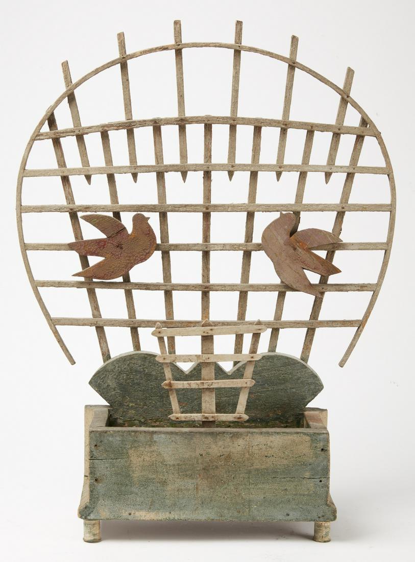 Folk Art Trellis Wall Box (1 of 3)