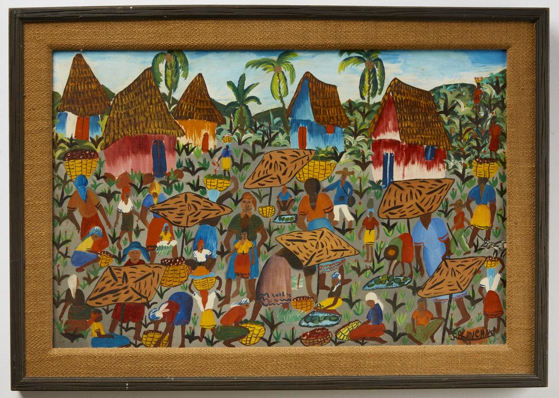Haitian Painting Signed S. B. Kanehand (1 of 2)