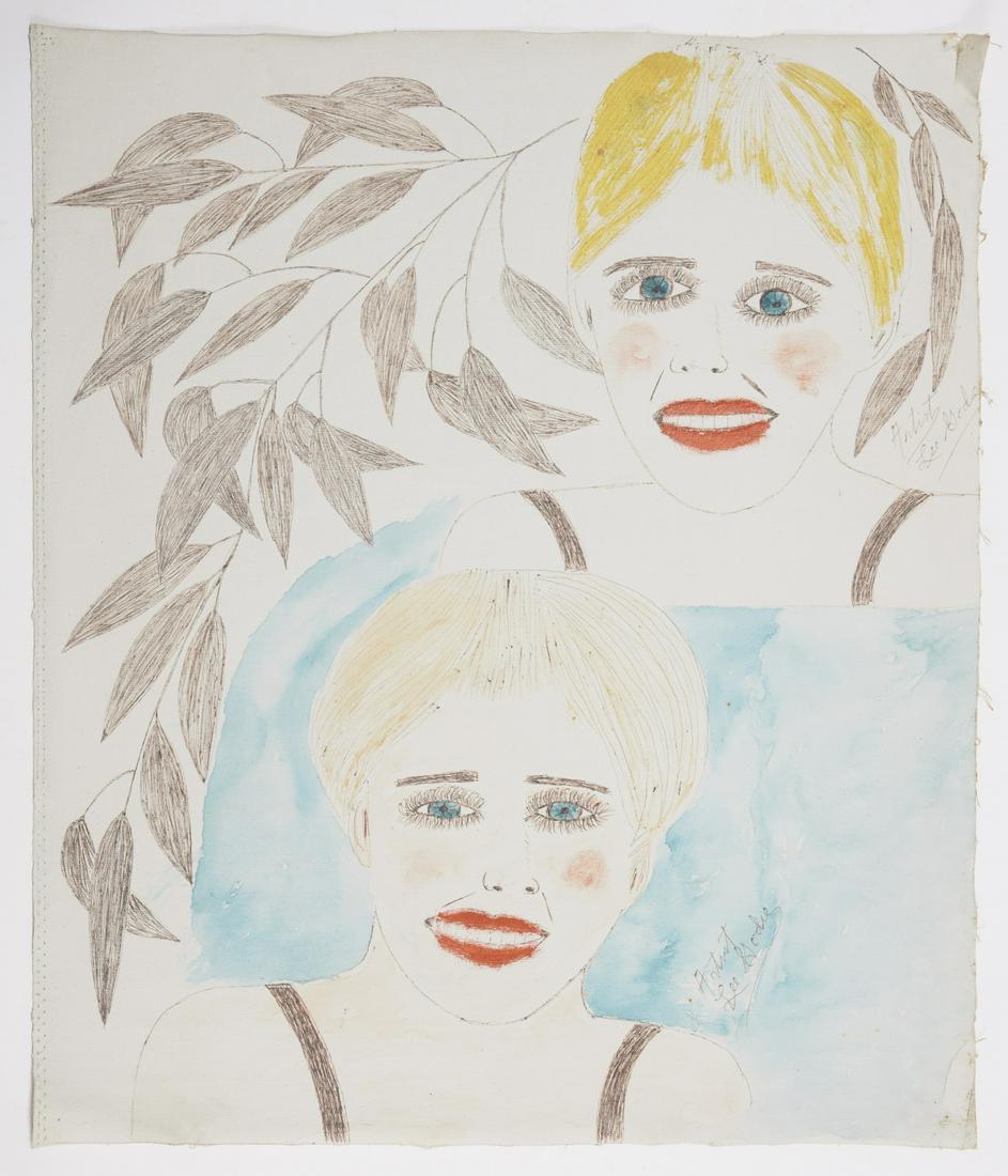 Lee Godie - double portrait - Outsider Artist (1 of 3)