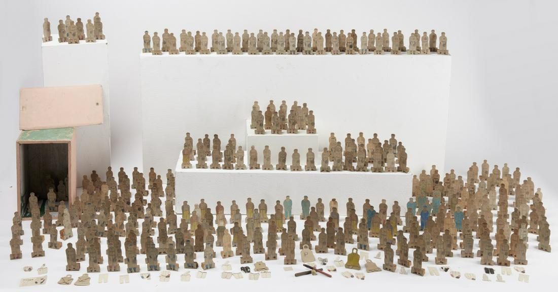 Important Vintage Outsider Baseball Gambling Game (1 of 19)