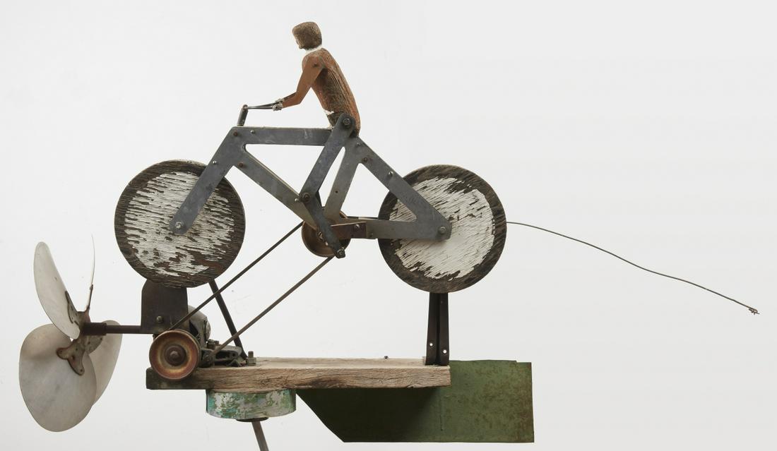 Man on Bicycle Whirlygig (1 of 3)