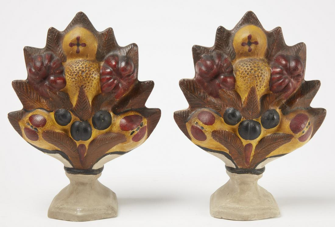 Pair of 19th century Chalkware Garnitures (1 of 4)