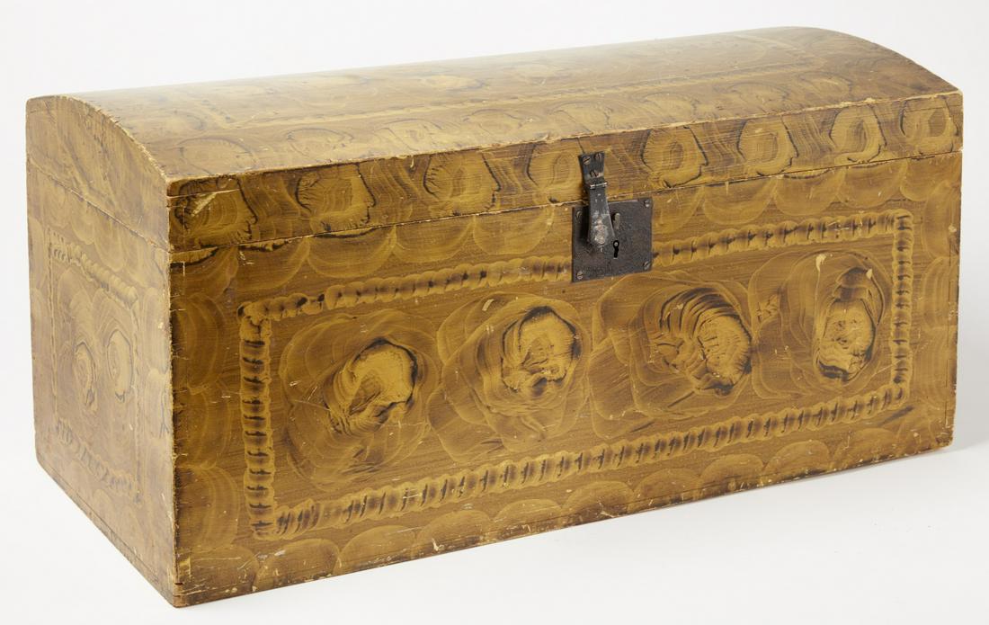 Paint Decorated Dome Top Box (1 of 4)