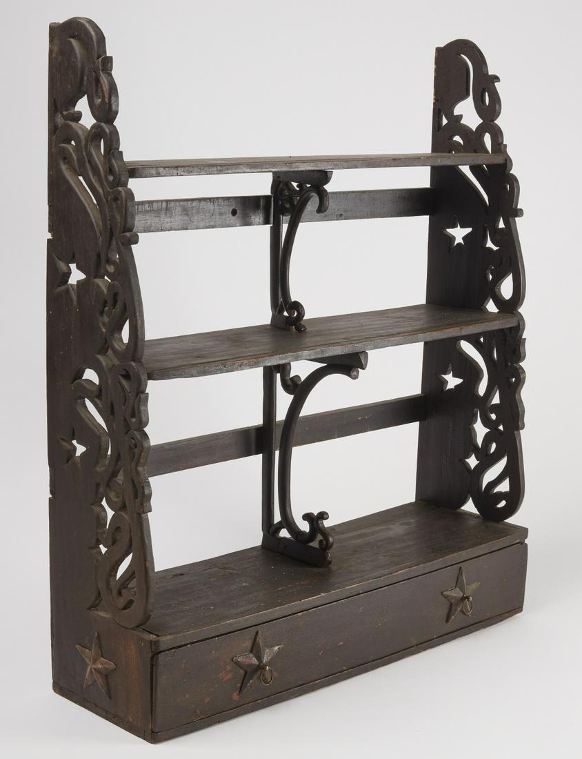 Folk Art Carved Shelf (1 of 3)