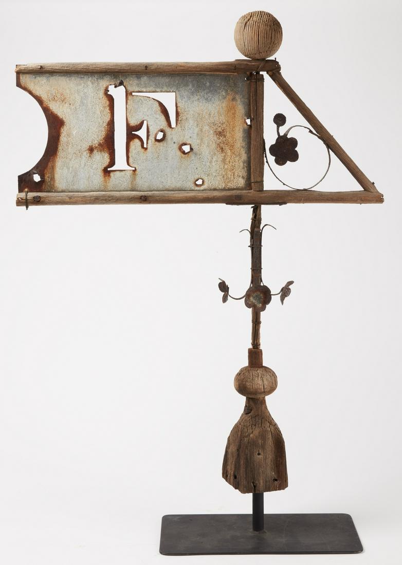 Early Hand Made Banner weathervane (1 of 3)