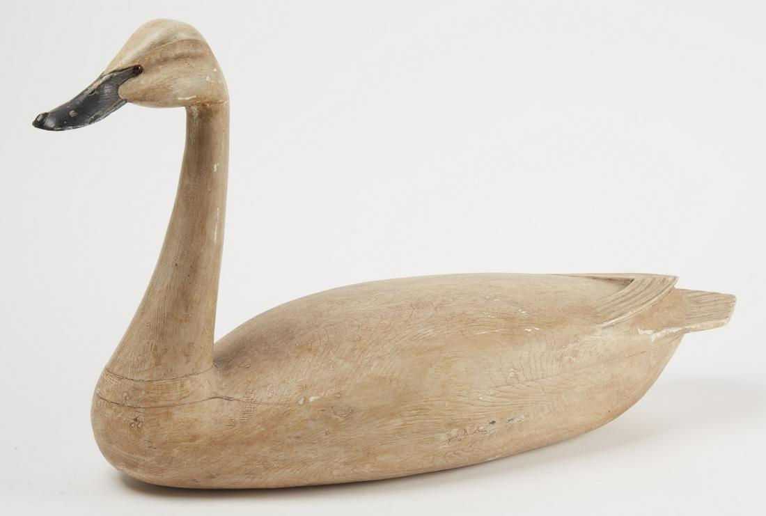 Hollow Carved Swan Decoy (1 of 4)