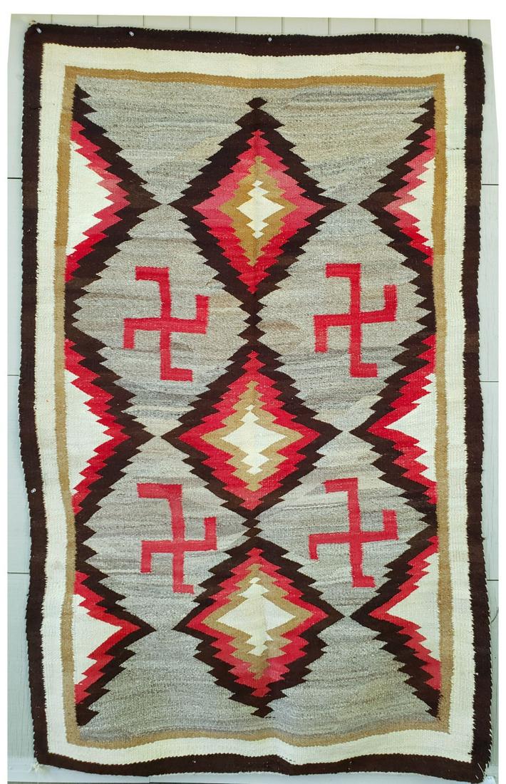 Large Navajo Regional Rug with Whirling Logs (1 of 4)