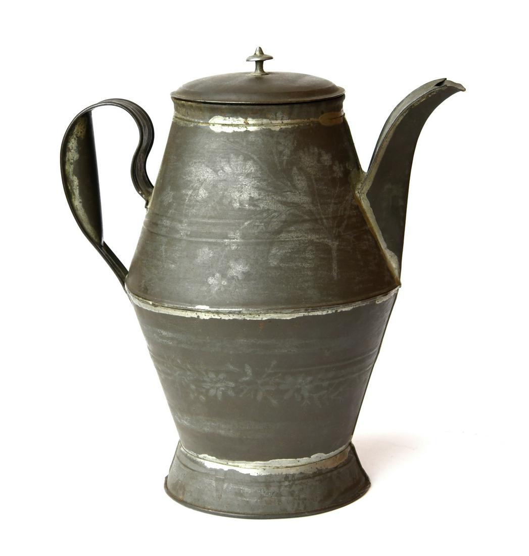 Early Pennsylvania Tin Coffee Pot (1 of 5)