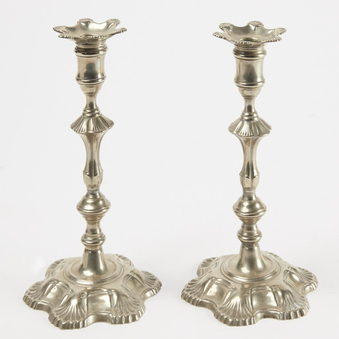 Pair Patkong 18th Century Candlesticks (1 of 3)