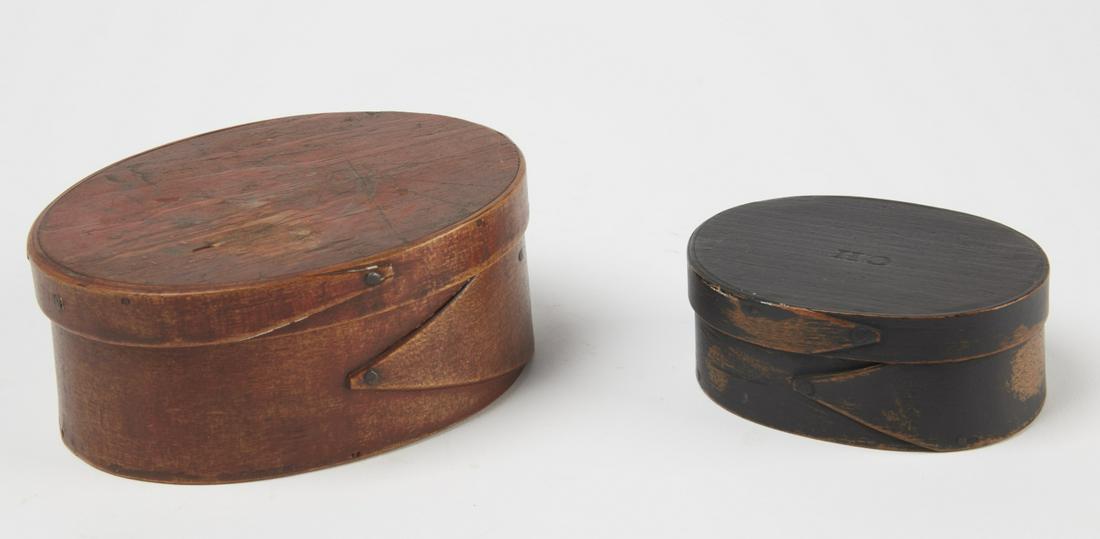 Two Oval Boxes - one stamped C.H. (1 of 5)