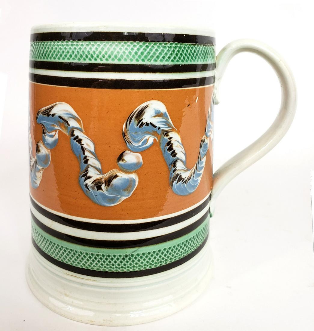 Large Mocha Tankard with Earthworm Decoration (1 of 6)