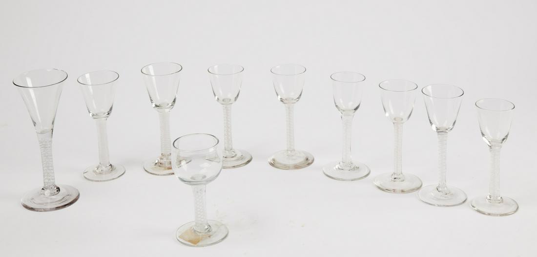 Rare Set 10 Early Glass Twists (1 of 4)