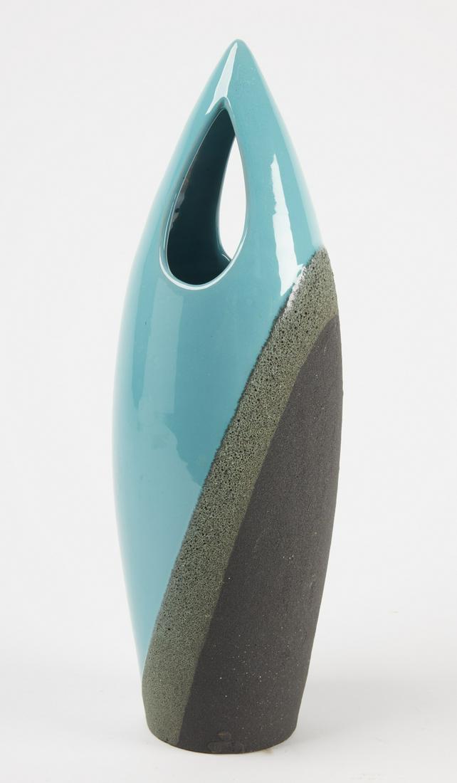 MCM Large Pottery Vase by Aldo Londi for Bitossi: MCM Large Pottery Vase by Aldo Londi for Bitossi. H 18-1/2", Dia. 4". Excellent condition.