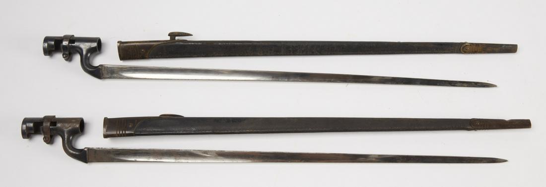 2 Bayonets: 2 bayonets, each L 26".