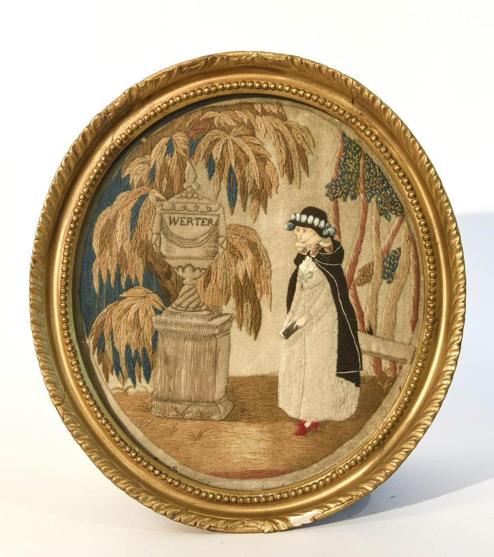 Needlework Mourning Picture (1 of 4)