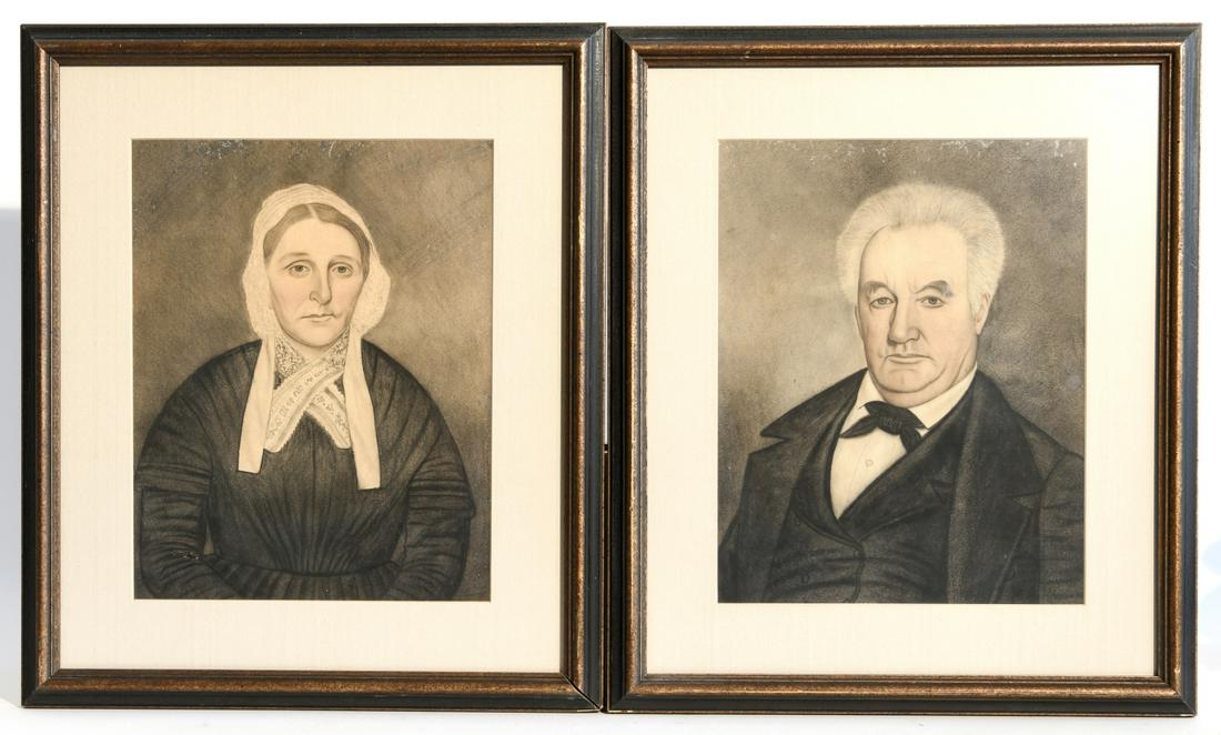 Pair of Pastel Portraits (1 of 1)