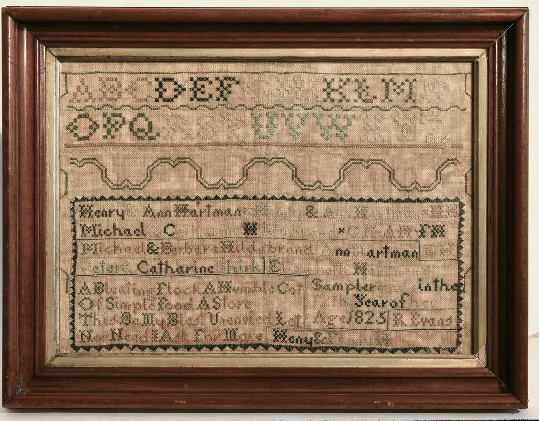 Needlework Sampler - 1825 (1 of 1)