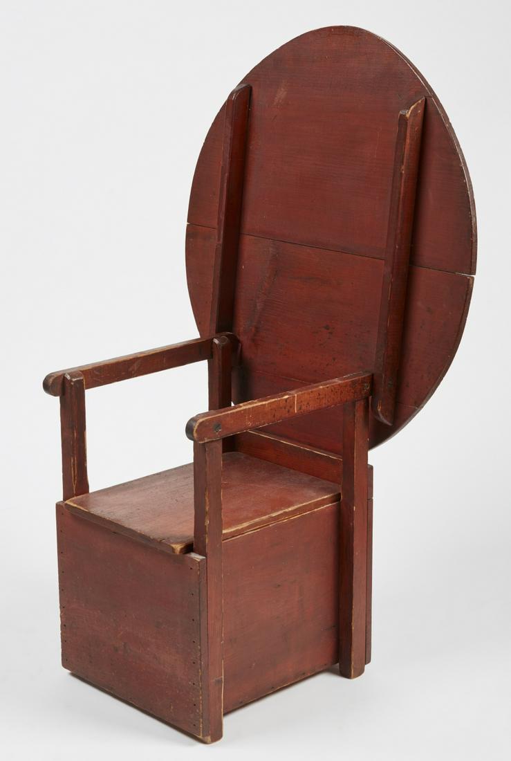 Child's Hutch Table in Red Paint circa 1900 (1 of 2)