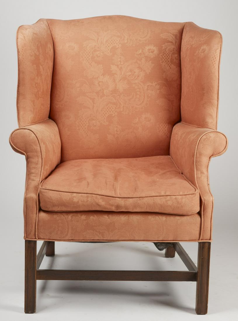 Chippendale Upholstered Arm Chair (1 of 2)