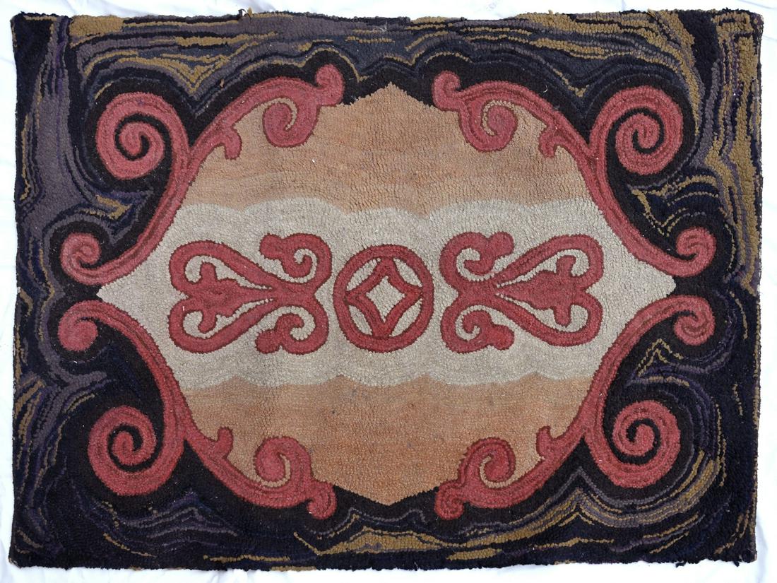 19th Century Hooked Rug (1 of 1)