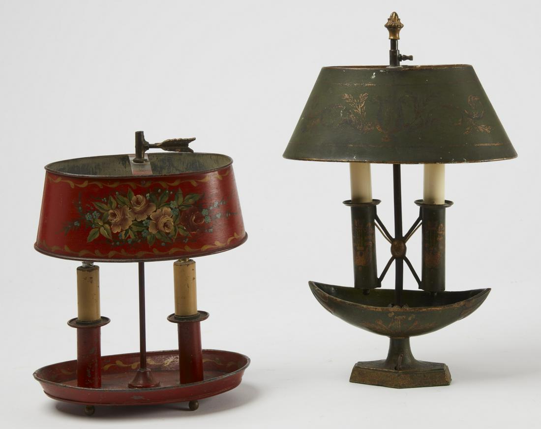 Two Tole Painted Lamps (1 of 2)